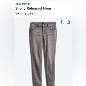 GUC 1822 Denim co grey denim fray hem jeans size 30